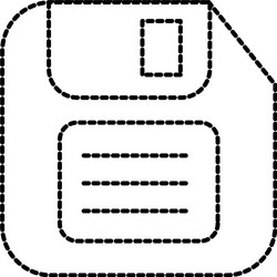 diskette save backup technology data symbol vector image