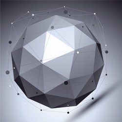 geometric abstract 3d complicated lattice backdrop vector image