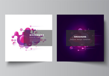 minimal layout two square format vector image