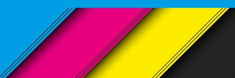 modern material header with overlapped layers vector image