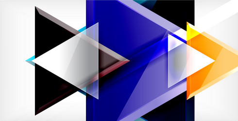 3d triangular minimal abstract background vector