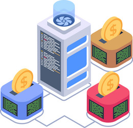 Distributed bitcoin network vector