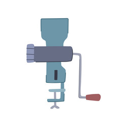 kitchen meat grinder cartoon vector