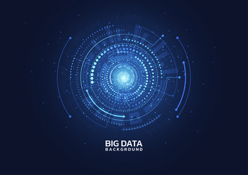 big data visualization abstract technology vector image
