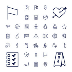 Mark icons vector