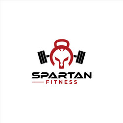 gym fitness spartan logo design bodybuilding Vector Image