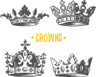 Heraldic Crown Symbol Vector Image