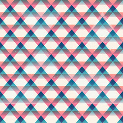 retro triangles seamless pattern vector image