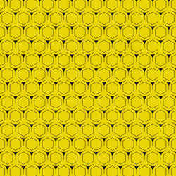 abstract yellow background with hexagon pattern vector image