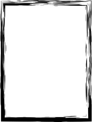 black grunge frame creating a rectangular border vector image