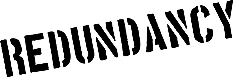 Redundancy rubber stamp Royalty Free Vector Image