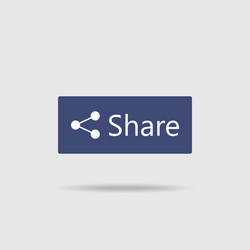 share button icon on gray isolated background vector image