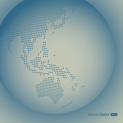 Abstract dotted globe Royalty Free Vector Image