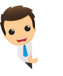 cartoon office worker vector