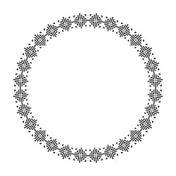 circle pattern for decorative frame vector image