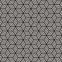 Geometric Line Tiling Pattern vector image
