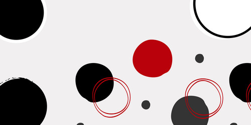 seamless round pattern background with shapes vector image