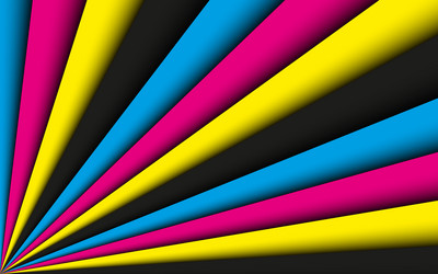 Cmyk abstract background of four colours vector