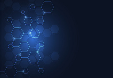 molecule structure abstract tech background vector image