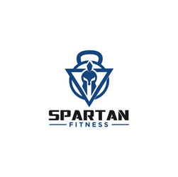 gym fitness spartan logo design bodybuilding Vector Image