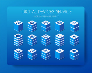 Isometric set of a computer vector