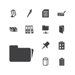 Paper icons vector