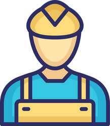 Engineer icon which can easily modify or e vector