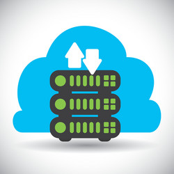 cloud computing design vector image