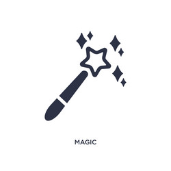 Magic icon on white background simple element vector