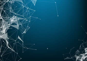 abstract particles and lines plexus effect vector image