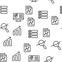 analysing data seamless pattern vector image