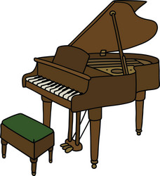 Elegant Grand Piano Vector Image