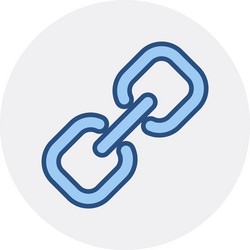Hyperlink link web icon vector