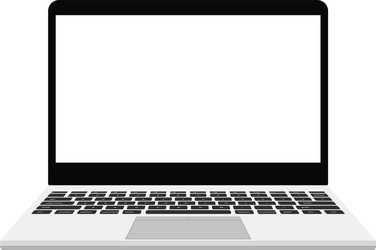 laptop or notebook computer flat for apps vector image