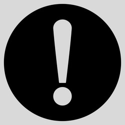 problem flat black color icon vector image