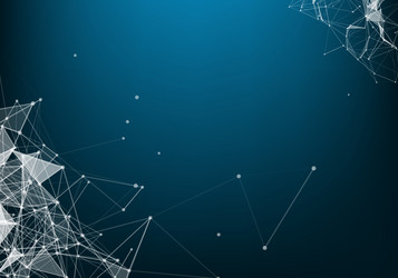 abstract particles and lines plexus effect vector image