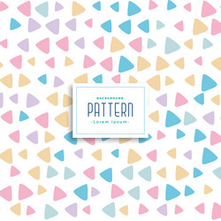 Cute colorful triangle pattern background vector
