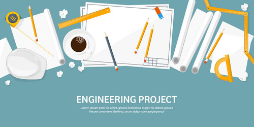 engineering and architecture vector image