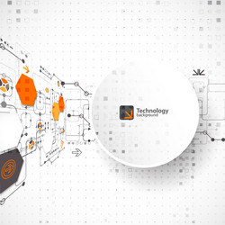 hi-tech digital technology and engineering vector image