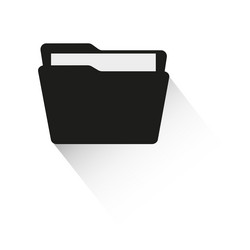icon folder document symbol computer technology vector image