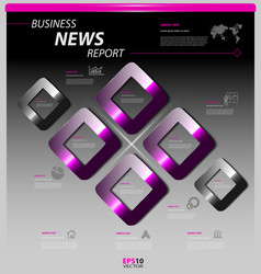 stylized presentation option template vector image