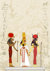 Ancient egypt banner Royalty Free Vector Image