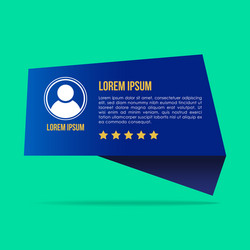 creative testimonials template with different vector image