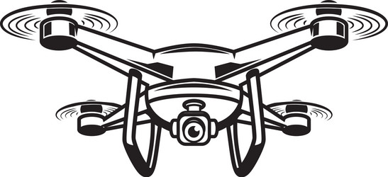 drone isolated on white background vector image