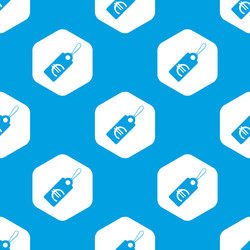 euro price hexagon pattern vector image