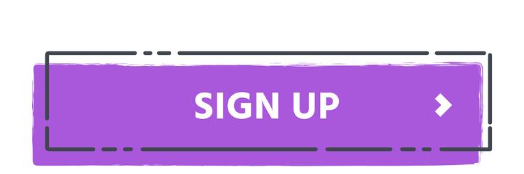 purple rectangular button with the words sign up vector image