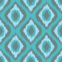 seamless pattern tribal art ikat ogee vector