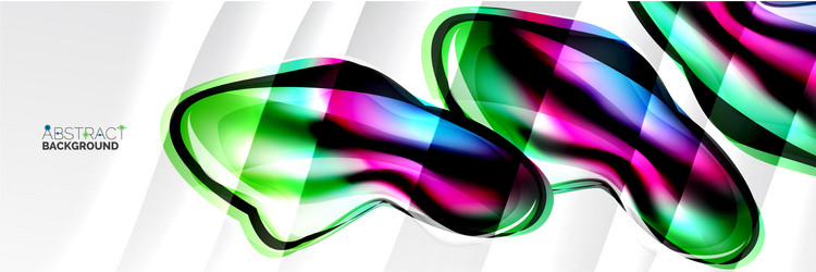 Abstract background flowing liquid style Vector Image
