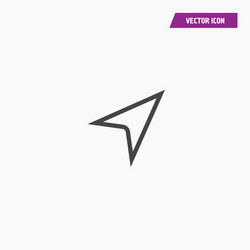 line cursor icon in trendy flat style vector image