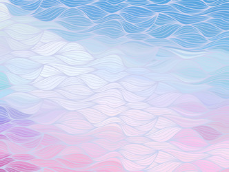 Wave background of doodle hand drawn lines vector